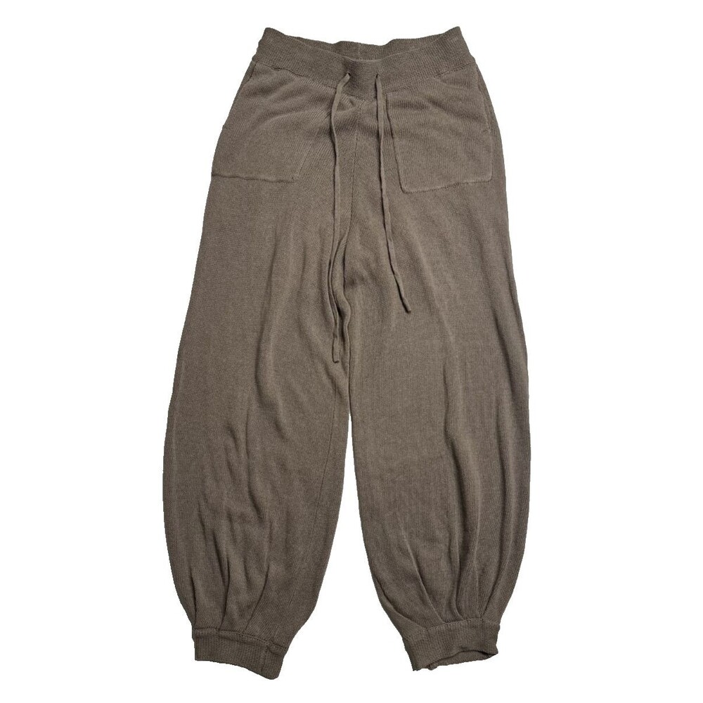 Pookie & Sebastian Womens Knit Harem Jogger Pants Brown Taupe Size Small